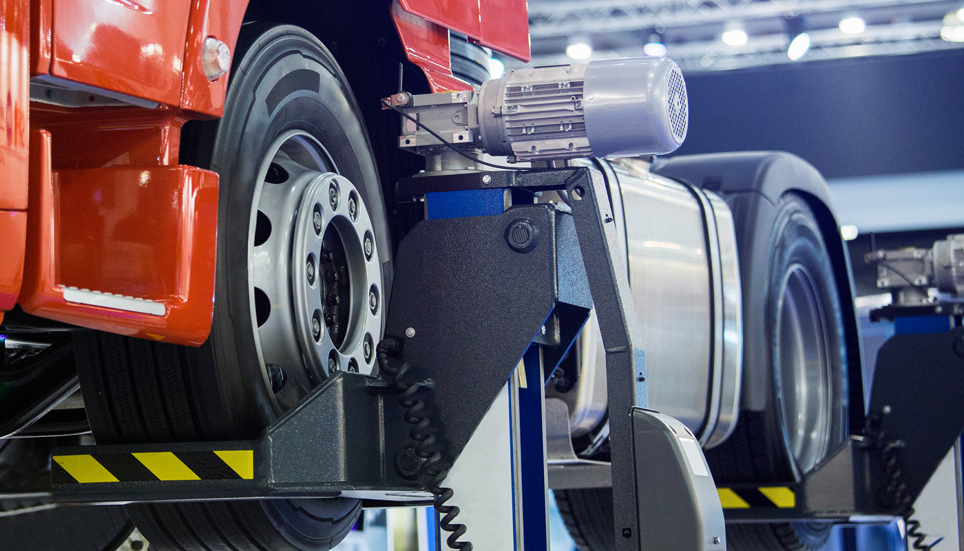 Nærutsnitt av hjulutrustning